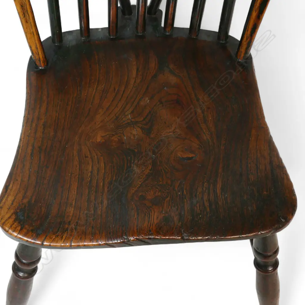 An c.1800 English elm, beech and ash Windsor chair, Image 1++